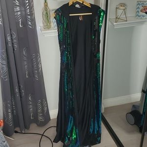 Hooded Sequin Robe L/XL